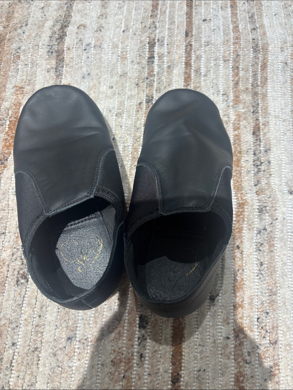 Kids Black Slip-On Comfort Loafers